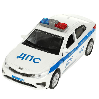 Металлическая машинка Kia Optima Полиция Технопарк OPTIMA-12SLPOL-WH 01